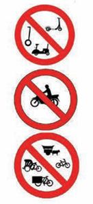 TIDAK DIBENARKAN MASUK BAGI KENDERAAN MIKROMOBILITI, MOTOSIKAL, BASIKAL, KENDERAAN YANG DITARIK HAIWAN/ KENDERAAN PELBAGAI BENTUK

Isyarat ini menunjukkan kenderaan mikromobiliti, motosikal, basikal, basikal tiga roda atau yang bergerak lambat seperti kenderaan haiwan yang ditarik dalam pelbagai bentuk tidak dibenarkan menggunakan laluan ini.