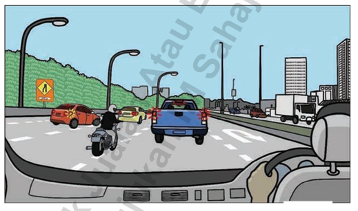 Bahaya yang berpunca daripada tindakan, keputusan dan pilihan pemandu atau penunggang sendiri, termasuk melanggar peraturan jalan raya, memandu dengan kelajuan tidak selamat, menggunakan telefon bimbit semasa mengendalikan kenderaan, memandu di bawah pengaruh dadah / alkohol, memandu dalam keletihan, dan sebagainya.