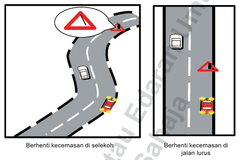 Kenderaan rosak di Lebuh Raya